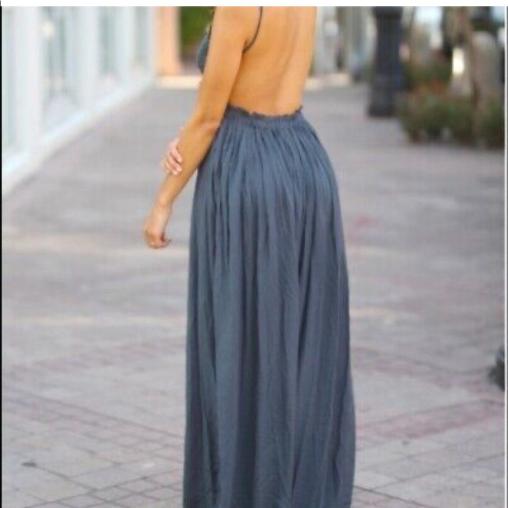 Boutique maxi dress - open back
